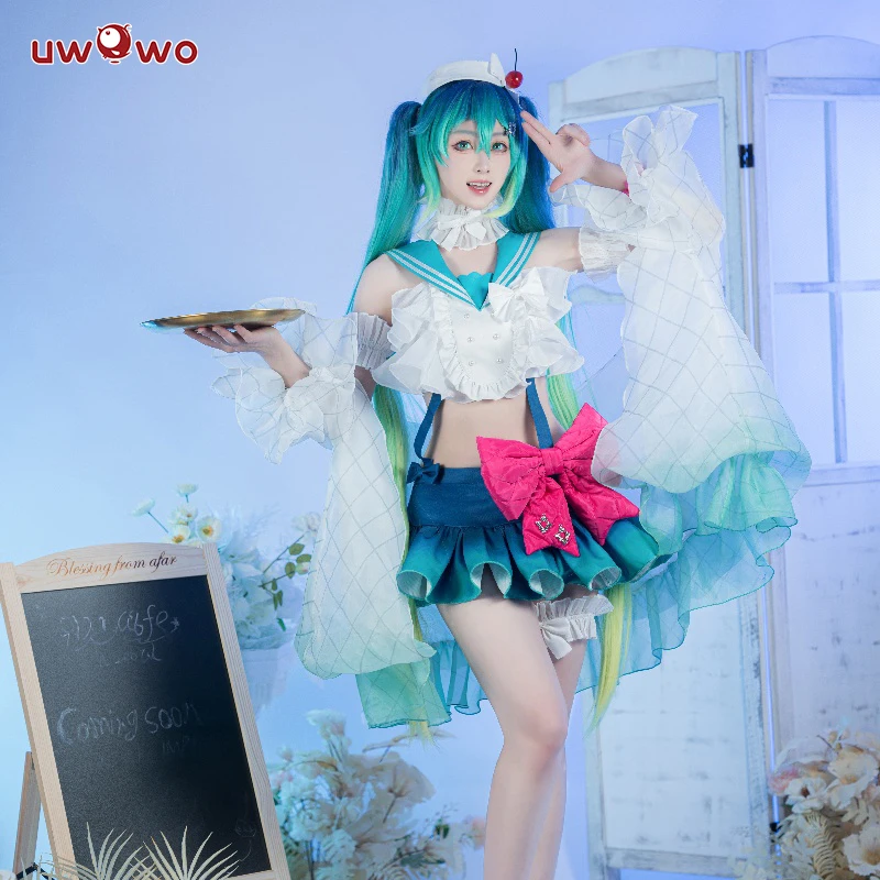 【Распродажа】12-3 UWOWO V Singerr Mikku Melon Soda Float Ver Косплей Костюм