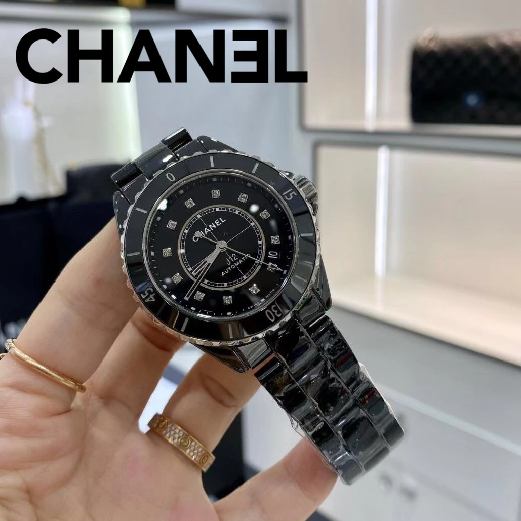 Часы в стиле Chanel новые кварцевые керамические часы модные женские