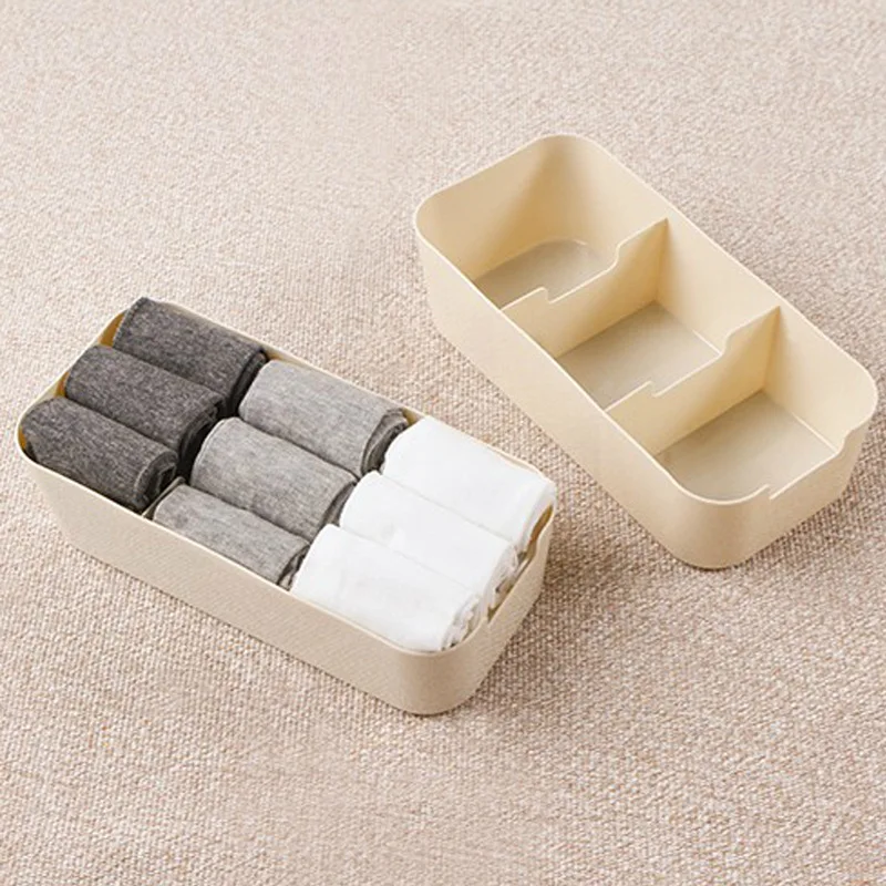 

Household stackable underwear storage box personal clothing storage compartment dormitory wardrobe desktop finishing box
