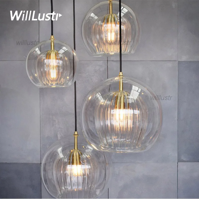 

Modern Clear Glass Pendant Lamp Creative Pineapple Suspension Light Hotel Bar Cafe Stair Living Room Metal Ceiling Chandelier