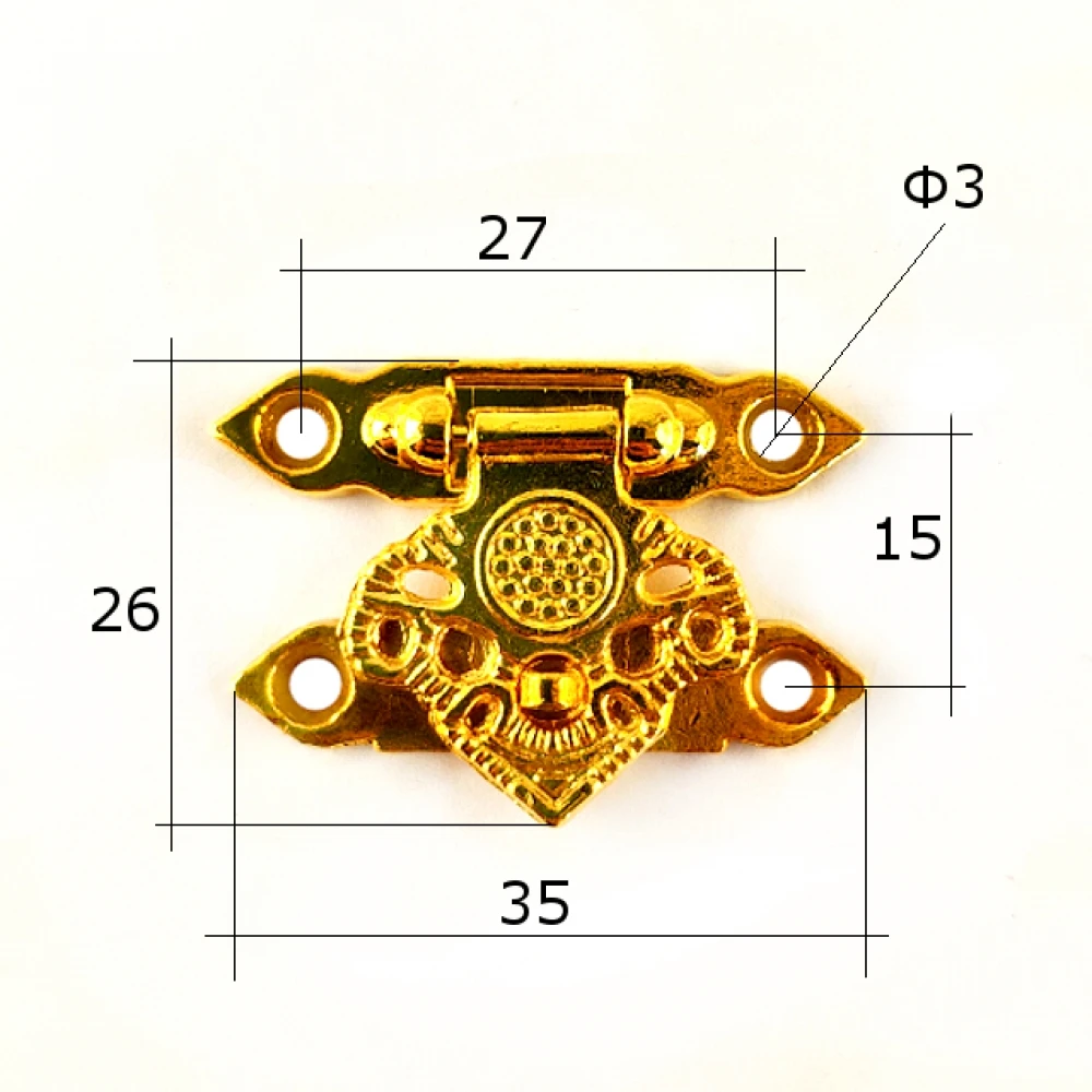 Locks for boxes lock а-030 angry (50 PCs) color-gold material-zinc alloy размер-37*25 (mm) locks small clasp antique retro vintage |