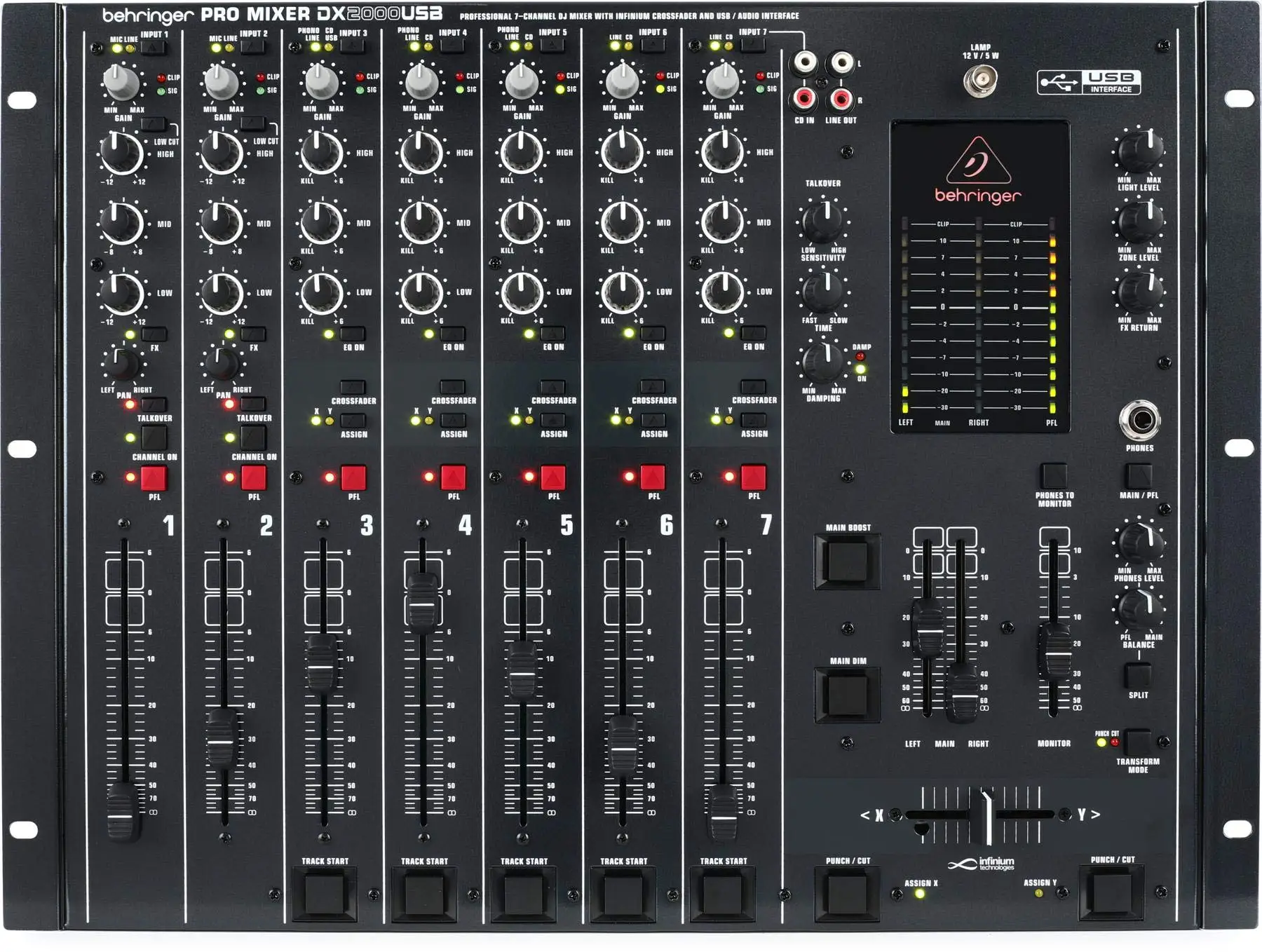 

Большая скидка на Behringer Pro микшер DX2000USB 7-Канальный DJ микшер