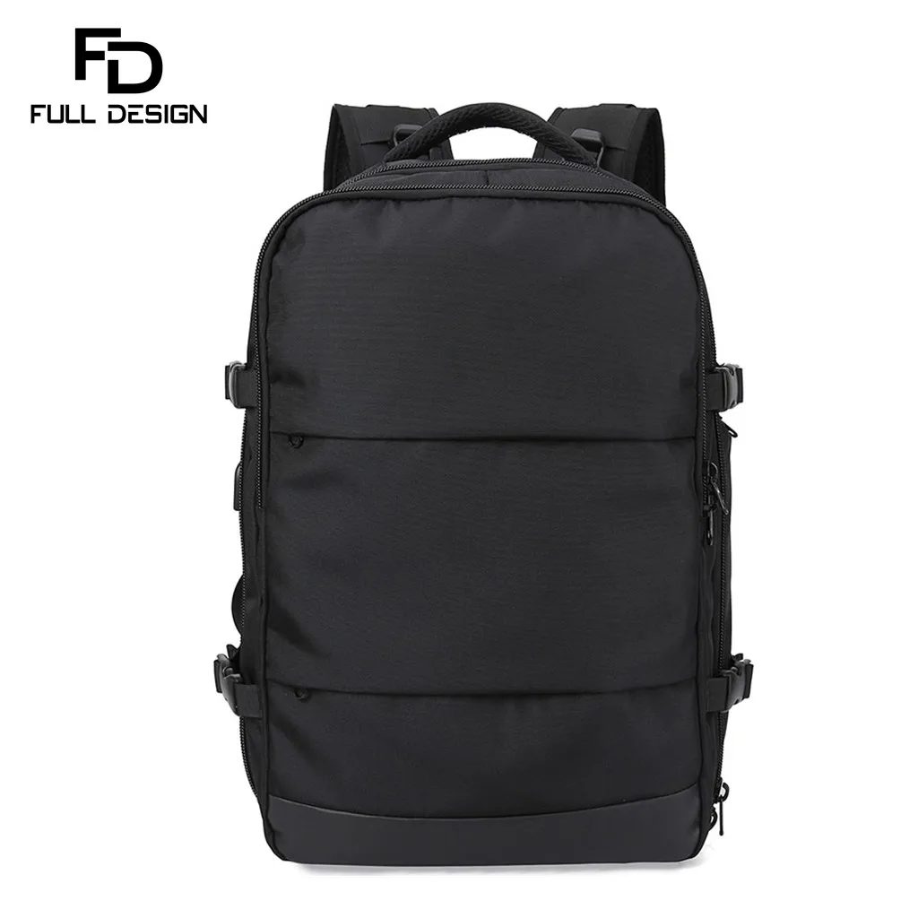 FULL DESIGN 50L Men Backpack Weekend Work Travel Back Pack Waterproof 17 Inch Laptop Backpack with Independent Shoe Pocket