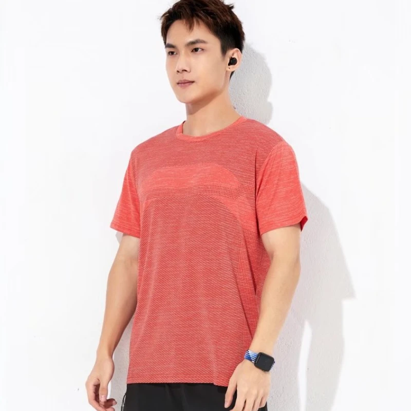 

Sports Tshirt Mens 2023 Summer Thin Short Sleeve Training Running Tee Sweat Absorbing Gym Crossfit Quick Dry Unisex Shirt