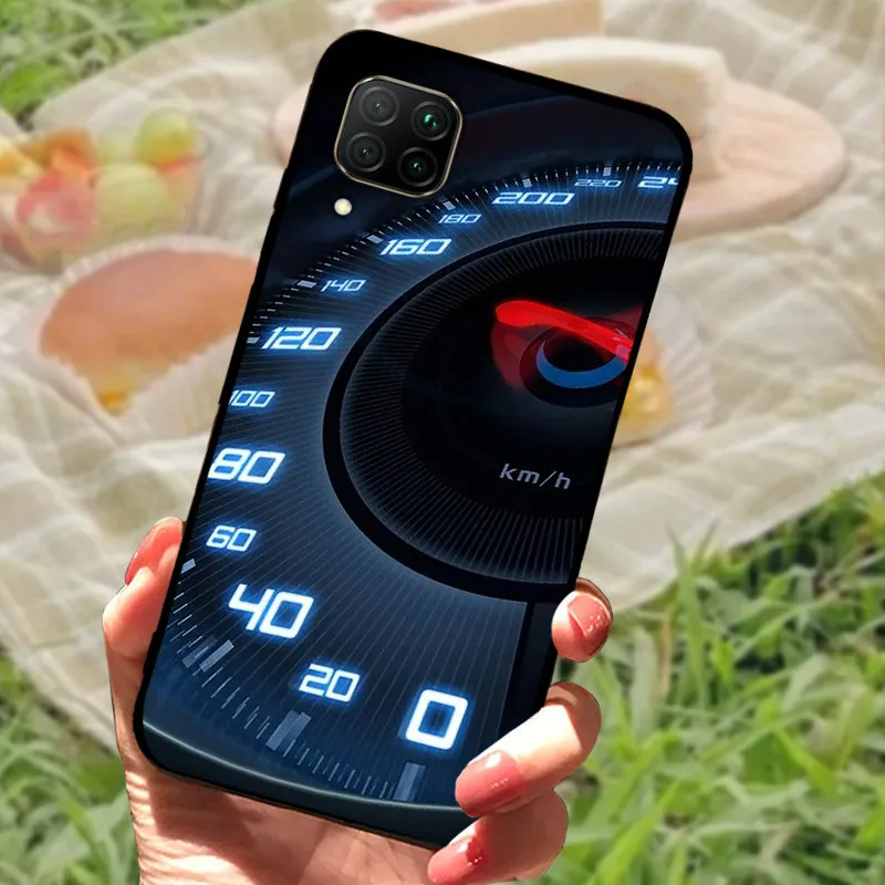 Чехол для Huawei P40 Lite Женский чехол телефона милый мраморный Мягкий силиконовый P 40