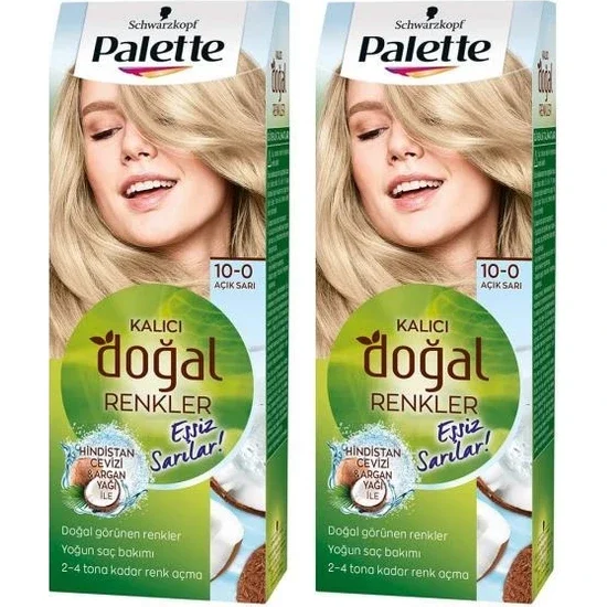 S Hair Color In Palette 10-0 Light Blonde X 2 Pieces