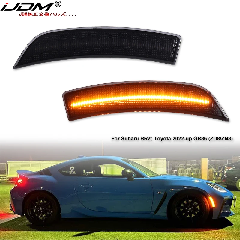 Автомобильный светодиодный бампер iJDM боковой габаритный фонарь для Subaru BRZ 2022-up