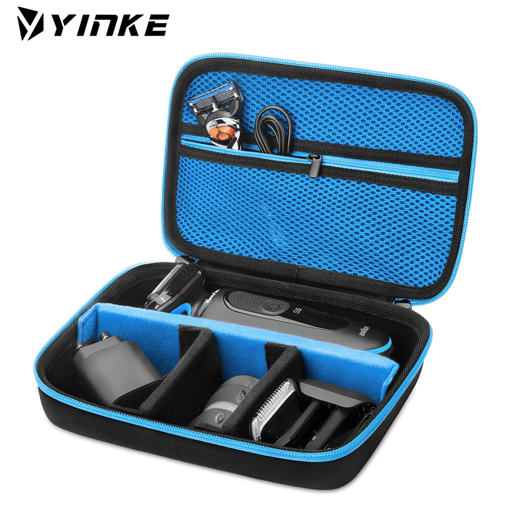 Yinke EVA Hard Case for Braun HC5090 MGK3221 BT5265 Razor Travel Carrying Case Beard Trimmer Protective Cover Storage Bag