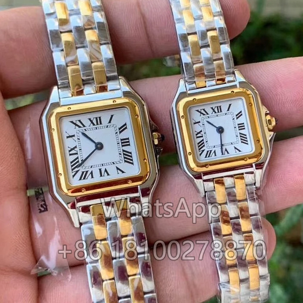2024 женские часы из нержавеющей стали 22 мм 27 кварцевые стальные для женщин