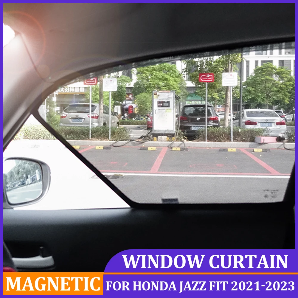 

Magnetic Car Windows Sunshades For Honda Jazz Fit 4th 2021 2022 Interior Side Windows Sun Shades For Honda Jazz 2023 ACCESSORIES