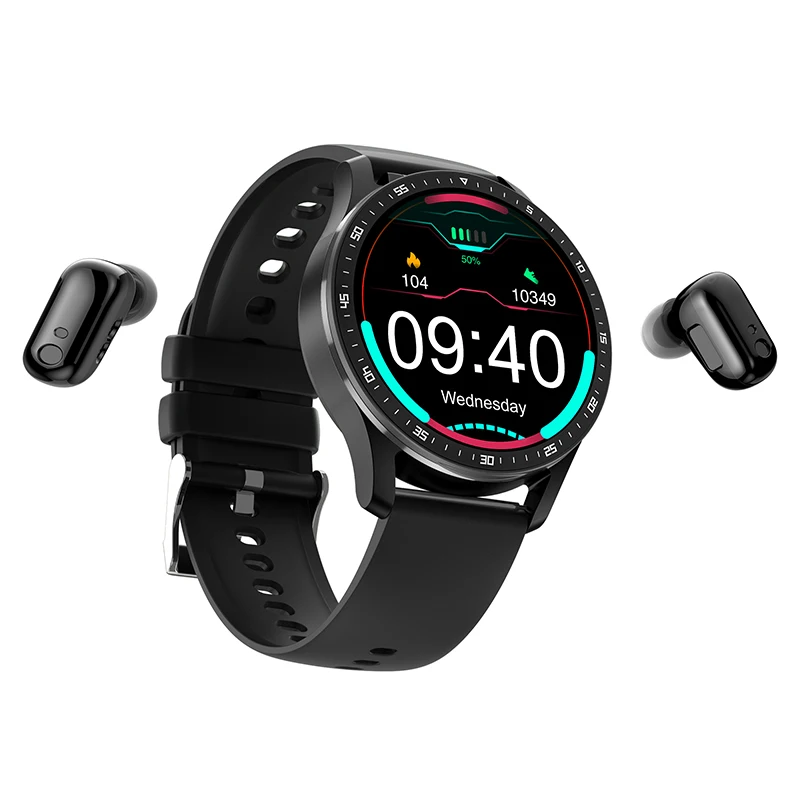 

Dual Headset Smart Watch X7 BT Connection Music TWS Two In One Wireless Health Monitoring Heart Rate Test IP67 Waterproof