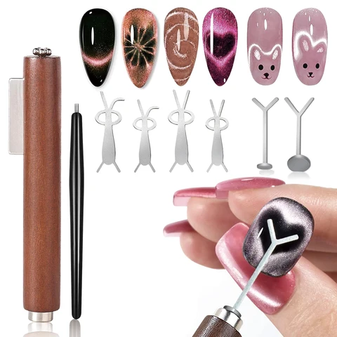 Набор магнитов для ногтей "кошачий глаз" 3 в 1