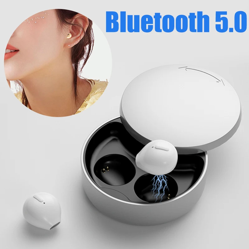 

New Bluetooth Earphone Wireless Headphones Tws Stereo Headset Bass Music Earbuds Waterproof Sports Noise HD Mic For Smart Phone