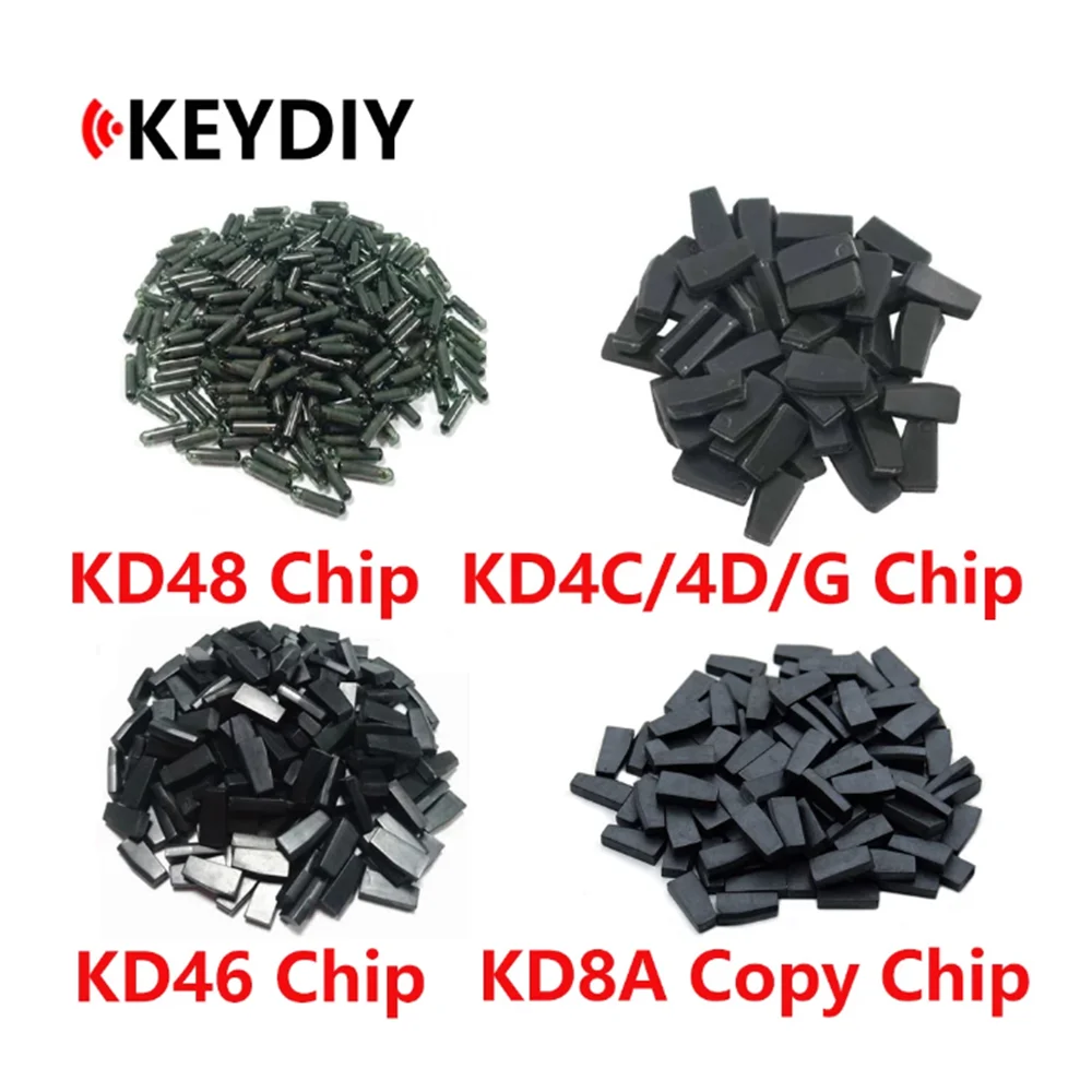 

50pcs Chip KD Transponder Chip KD 4D ID4C ID46 KD4D KD46 KD48 KD8A 4C 4D 46 48 8A Copy Chip for KEYDIY KD-X2