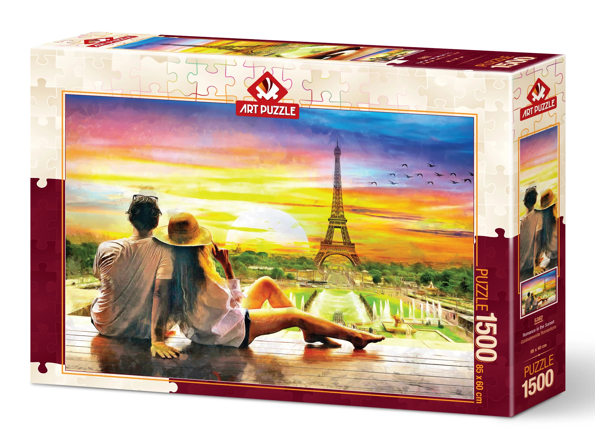

Художественный Пазл 1500 штук высококачественный пазл на закате Романтика взрослый ребенок искусственный пейзаж обучающая игра подарок 85x60