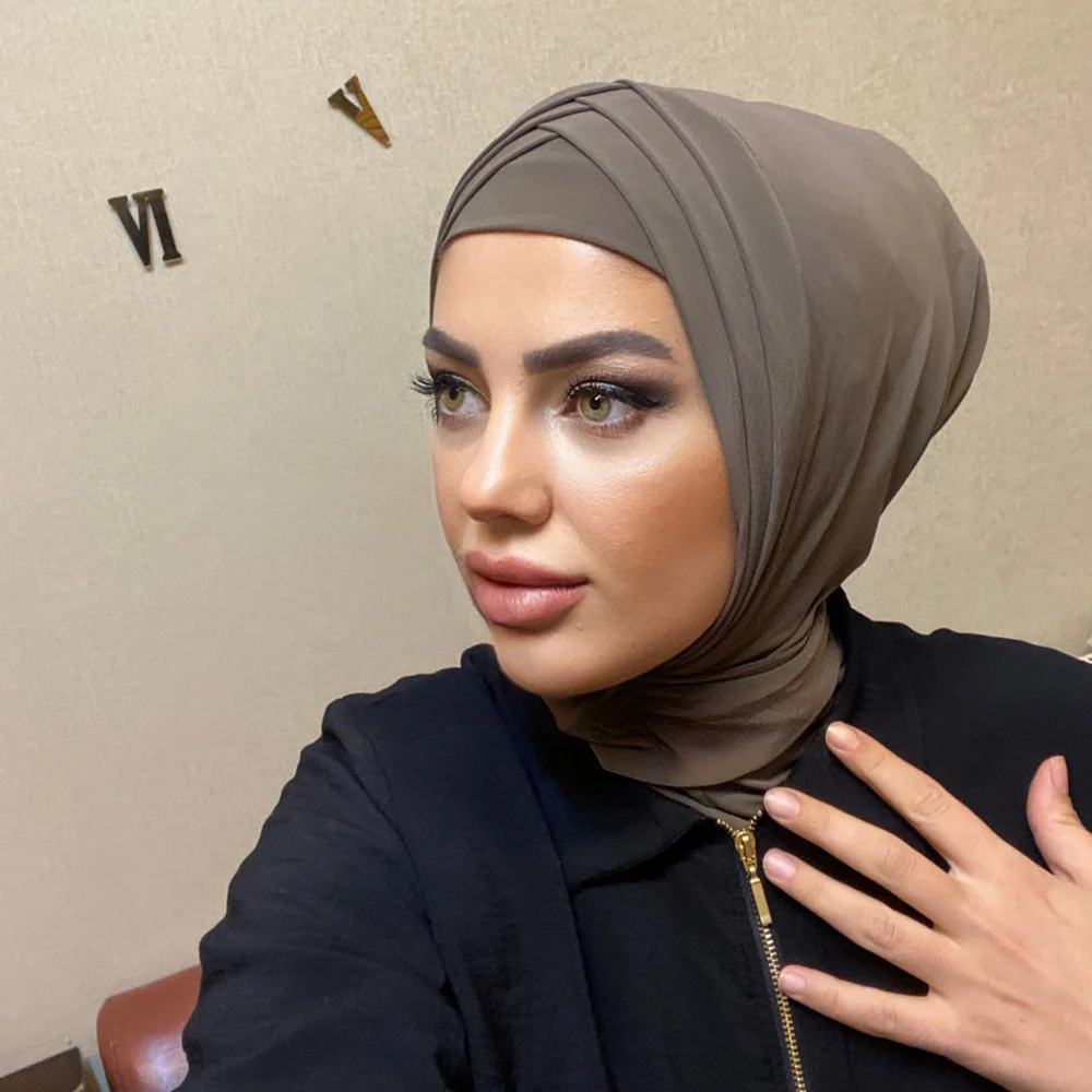 Практичный готовый хиджаб шарф шаль осенне-зимняя женская одежда 2023 сезон