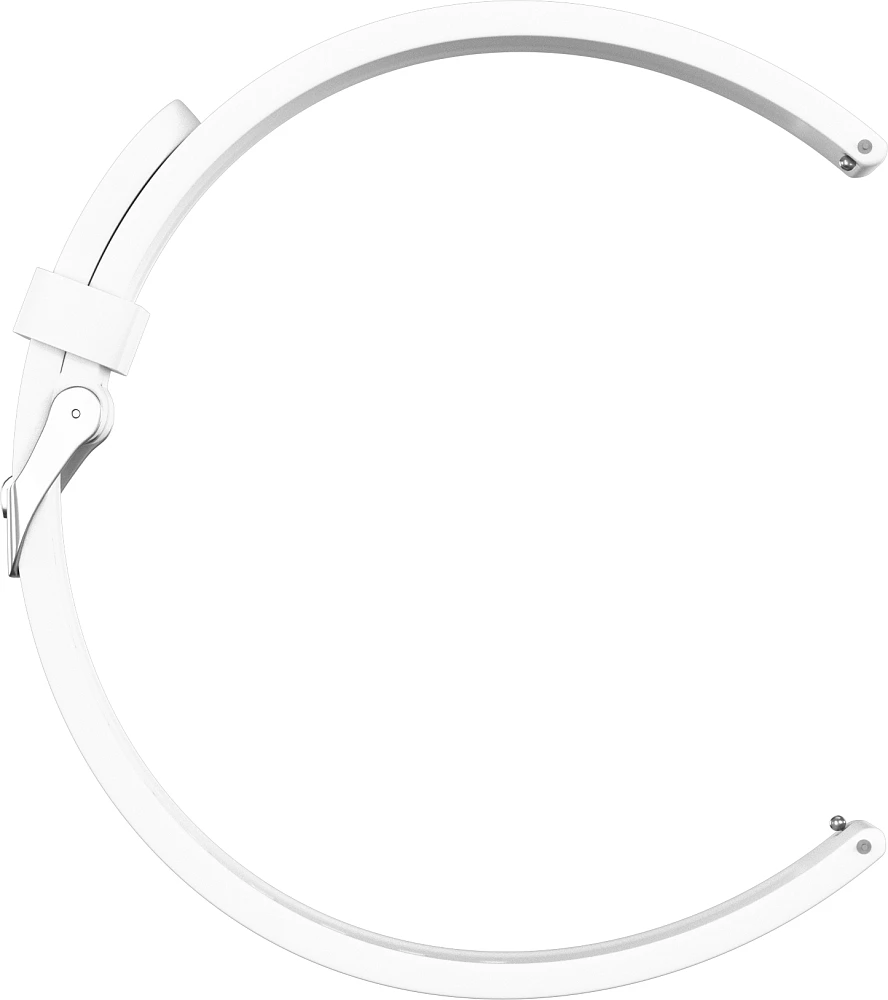 Ремешок силиконовый GSMIN Elate 22 для Ticwatch E2 (Белый) (art.: 3920bc302b5fb) - 3920bc302b5fb