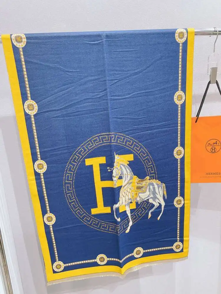 точная копия 1:1 Hermes Style Copy Новый Роскошный Благородный Кашемировый Из СмеСи