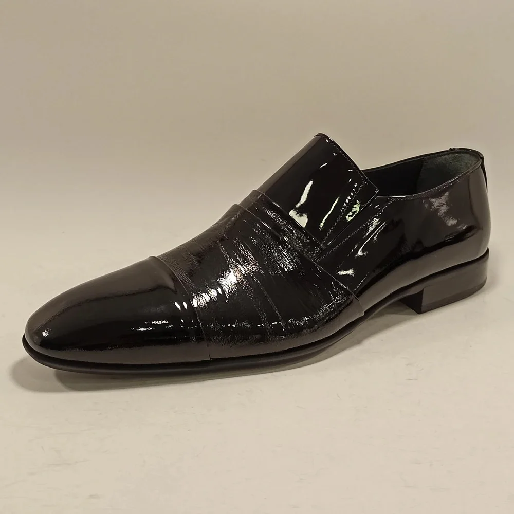 Мужские черные мокасины классического