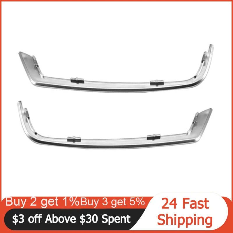 

2pcs Front Door Speaker Cover Gap Trim Silver ABS Interior Mouldings for BMW 5 Series F10 2011-2013 Car Interior Accessories