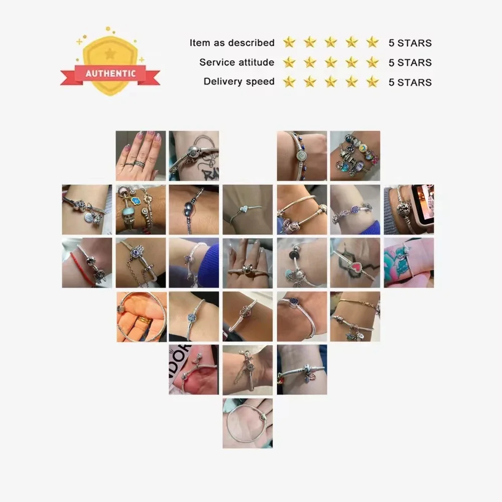 Коллекция жемчуга 100% 925 пробы чистое серебро модные украшения Pandora Pearl сделай сам