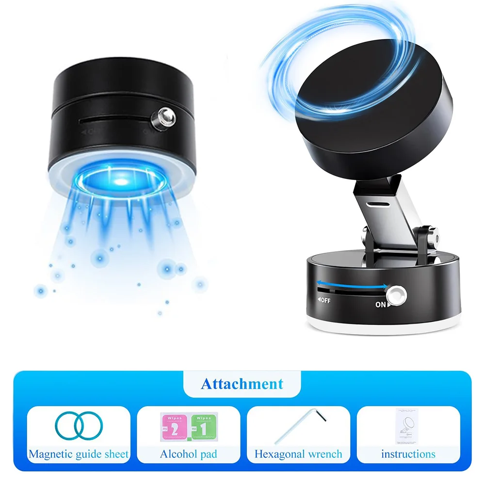 

Двусторонняя присоска, магнитный держатель для телефона, ленивый многофункциональный складной держатель для хранения, вакуумный держатель для телефона на присоске