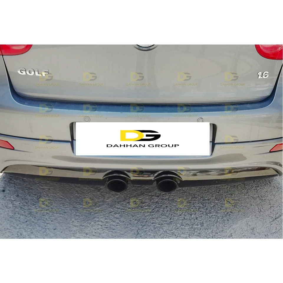 VW Golf MK5 2003 - 2009 R32 Style Rear Diffuser Lip With Reflectors Raw or Painted Surface Plasitc Golf Kit R32 Rear Bumper enlarge