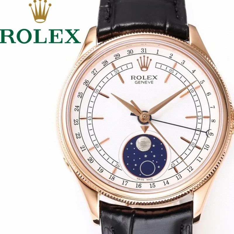 Часы в стиле Rolex салон европейской и американской моды золотое белое покрытие