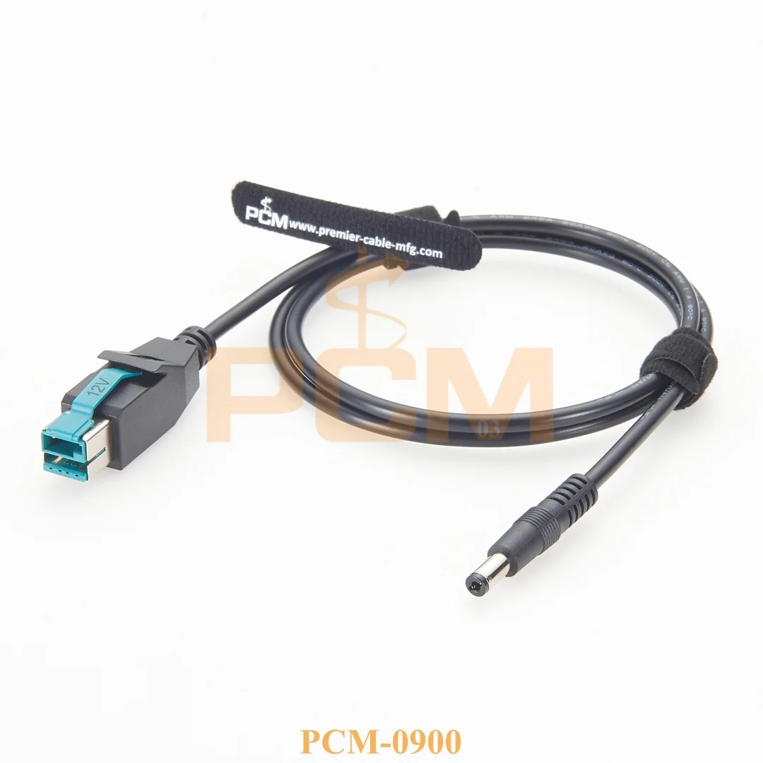 Фото Кабель-переходник USB на DC 12В с разъемом 5.5*2.1мм (DC5521) для POS-принтеров, терминалов и ПК №5