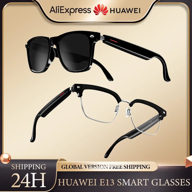 Huawei E13 Smart Glasses Wireless Bluetooth Headphone Headset Sunglasses Waterproof Phone Call Remote Control Glasses for Xiaomi