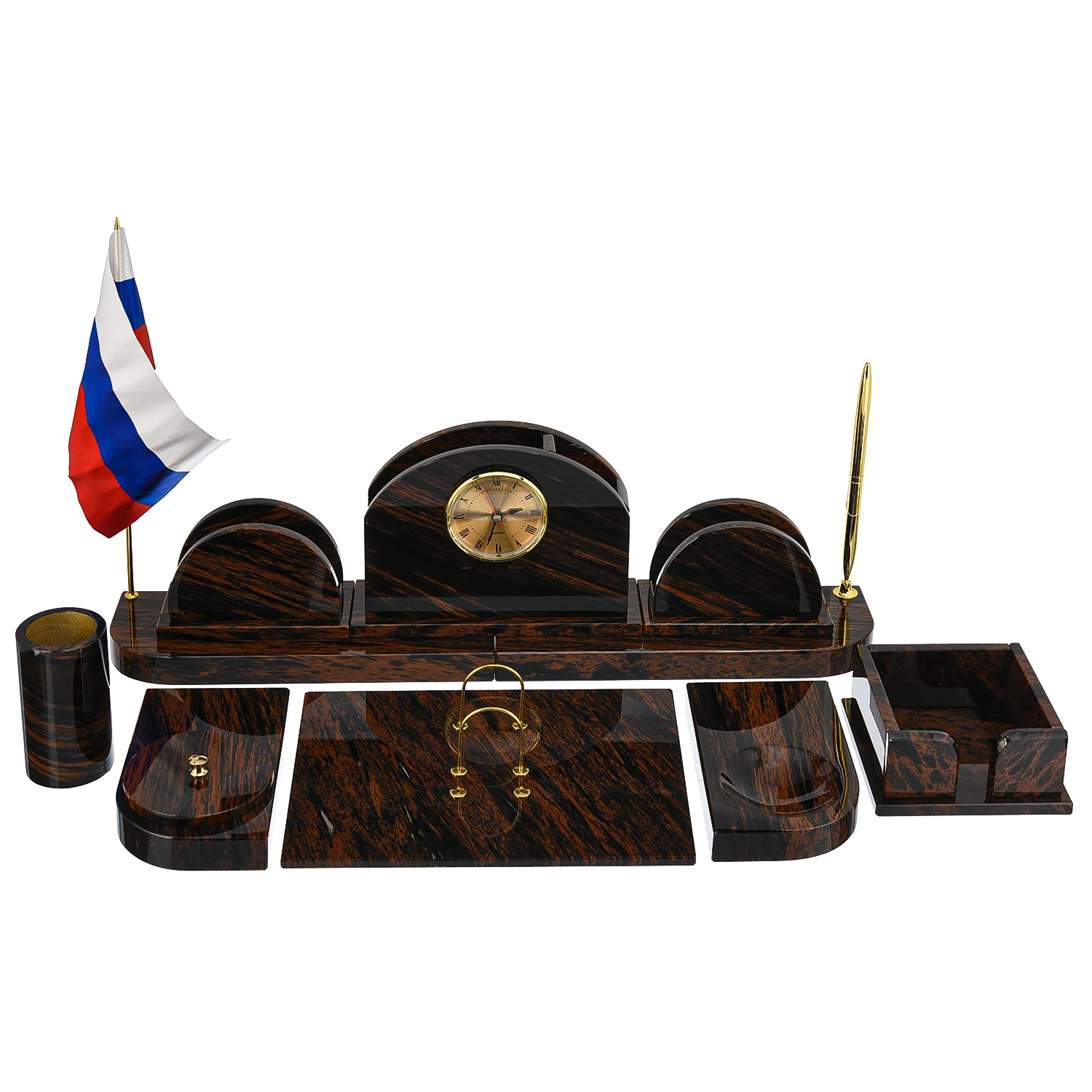 Настольный набор из натурального