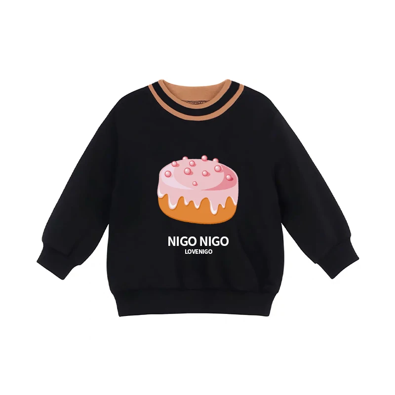 

NIGO Children Cotton Crew Neck Pullover Long Sleeve Casual Sweater #nigo39657