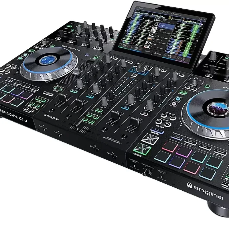 

@@@DJ MIXER Denon DJ PRIME 4+ Standalone DJ Controller & Mixer with 4 D