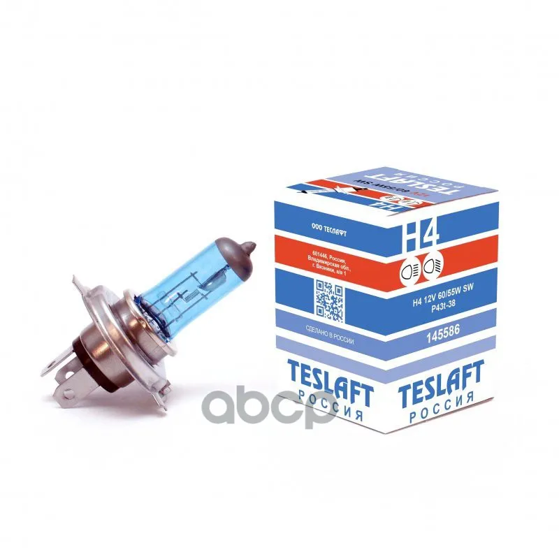 Лампа 12V H4 60/55W P43t Sw 1 Шт. Картон Teslaft арт. 145586