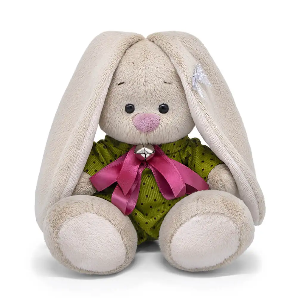 Budi Basa Мягкая игрушка BUDI BASA SidX-423 Зайка Ми в комбинезоне горошек 15 см