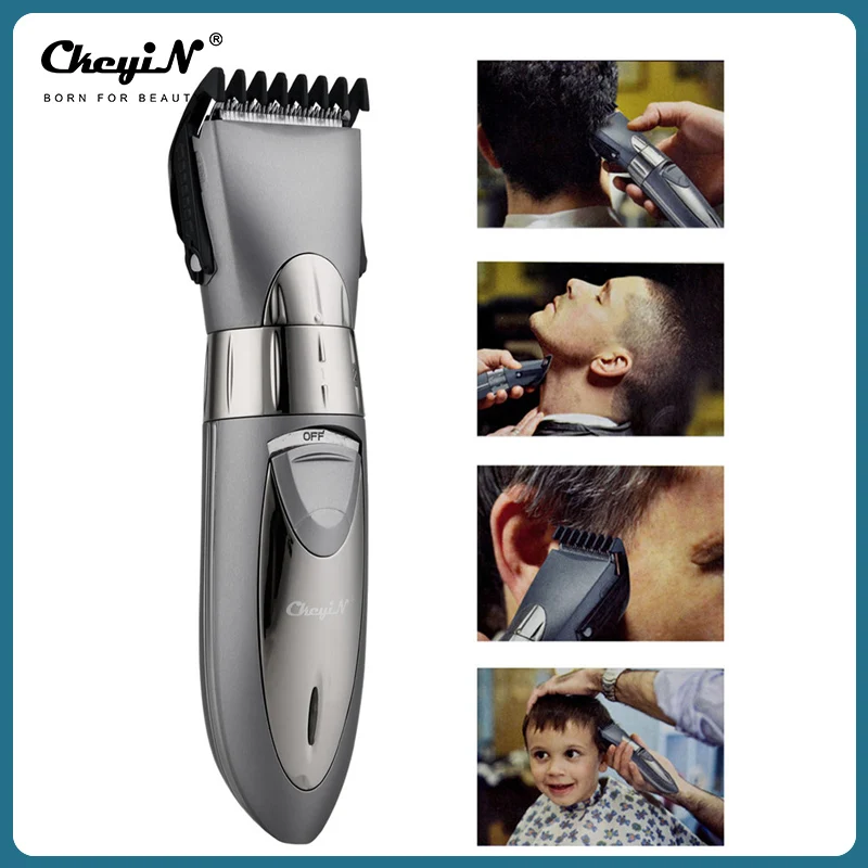 

CkeyiN Professional Hair Clipper Men Barber Beard Trimmer Rechargeable Hair Cutting Machine Low Noise Adult Kid Haircut Cordless