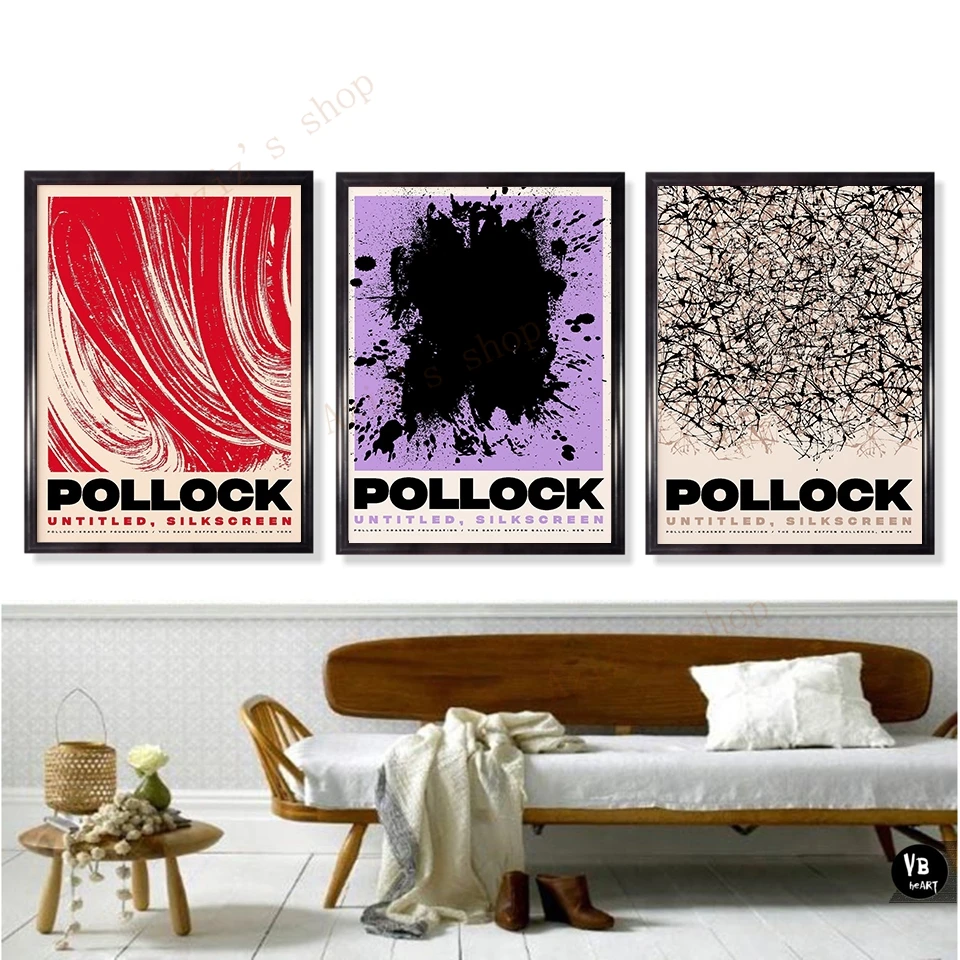 Известный Джексон Поллок современный абстрактный граффити картина печать