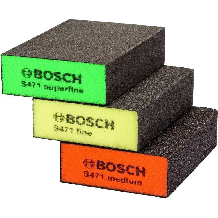 Bosch Набор для шлифования губчатой губки S471 из 3 предметов (2608901175)