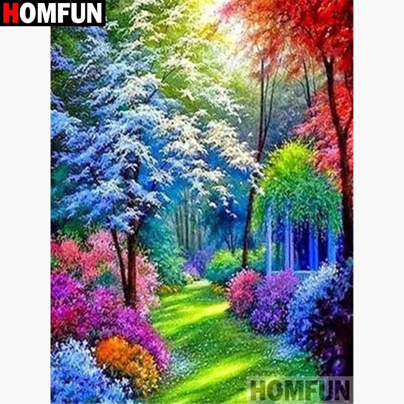 

Алмазная живопись HOMFUN, картина из квадратных/круглых страз 5D «сделай сам», вышивка крестиком «корабль», стразы