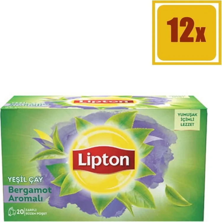 Lipton Чашка пакетика зеленого чая со вкусом бергамота