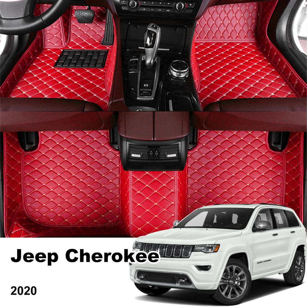 

Car Floor Mats For Jeep Cherokee 2020 Floor Leather Waterproof Accessories Cover Auto Carpets Floor Liners