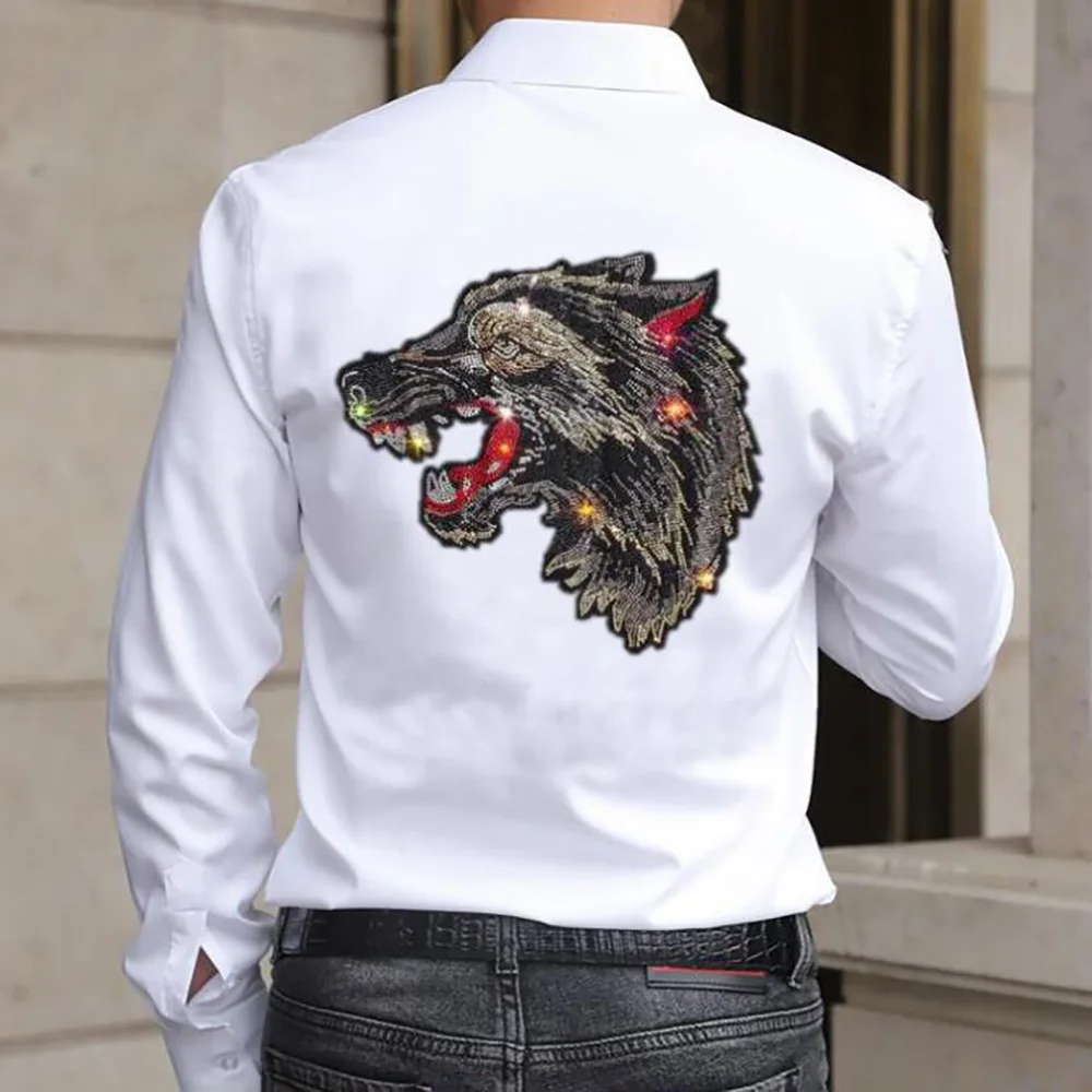 

2023 Mens Shirt Brands Slim Fit Hot drill Summer Autumn Shirt Long Sleeve Men Casual Shirts Tops Tees 015
