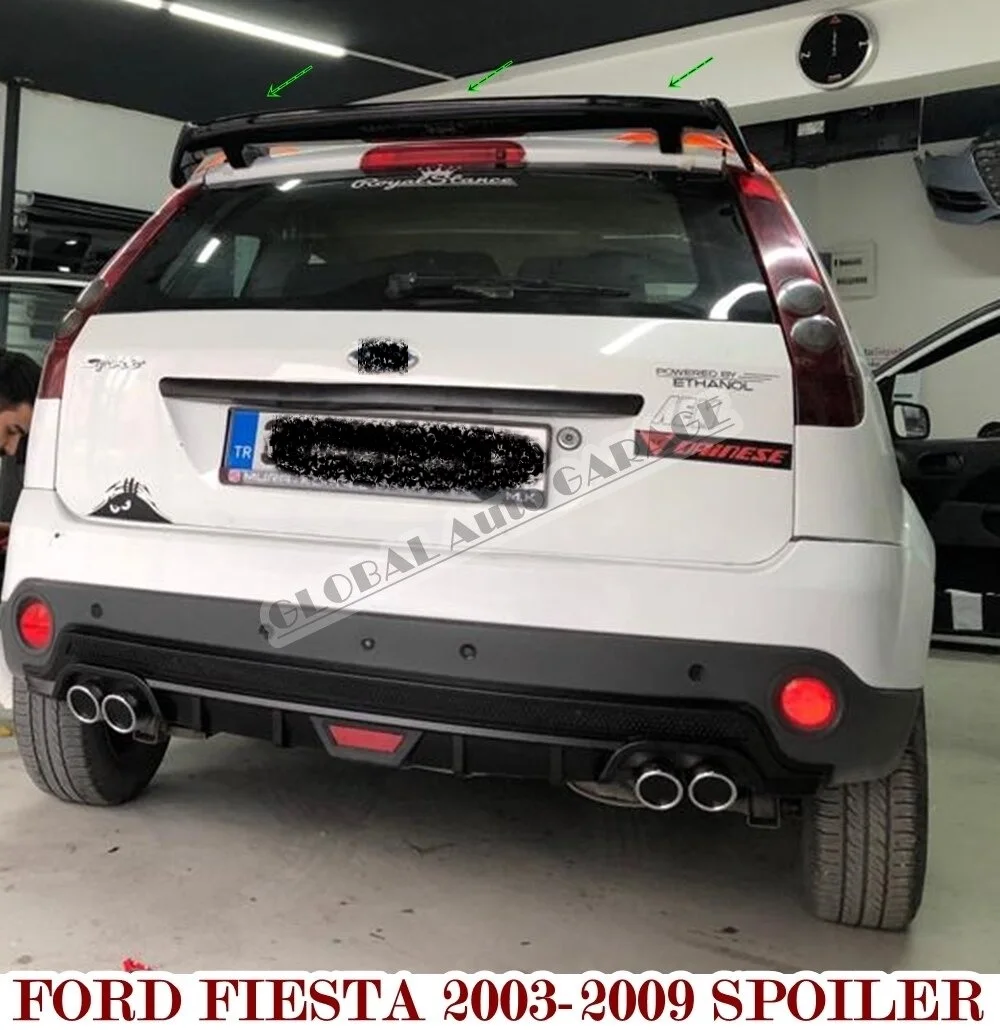 

Спойлер для Ford Fiesta 2003-2009, автомобильный аксессуар, универсальные спойлеры, автомобильная антенна, Стайлинг автомобиля, рассеиватели, развет...