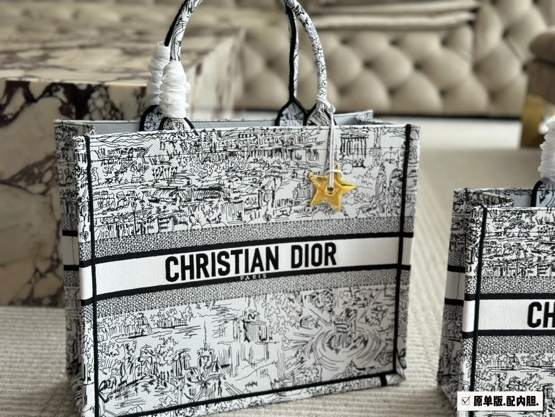 Dior Tote 2024 Женская КошелеК С Одним Плечом Курьер Мода Дамская Сумочка Почтальон