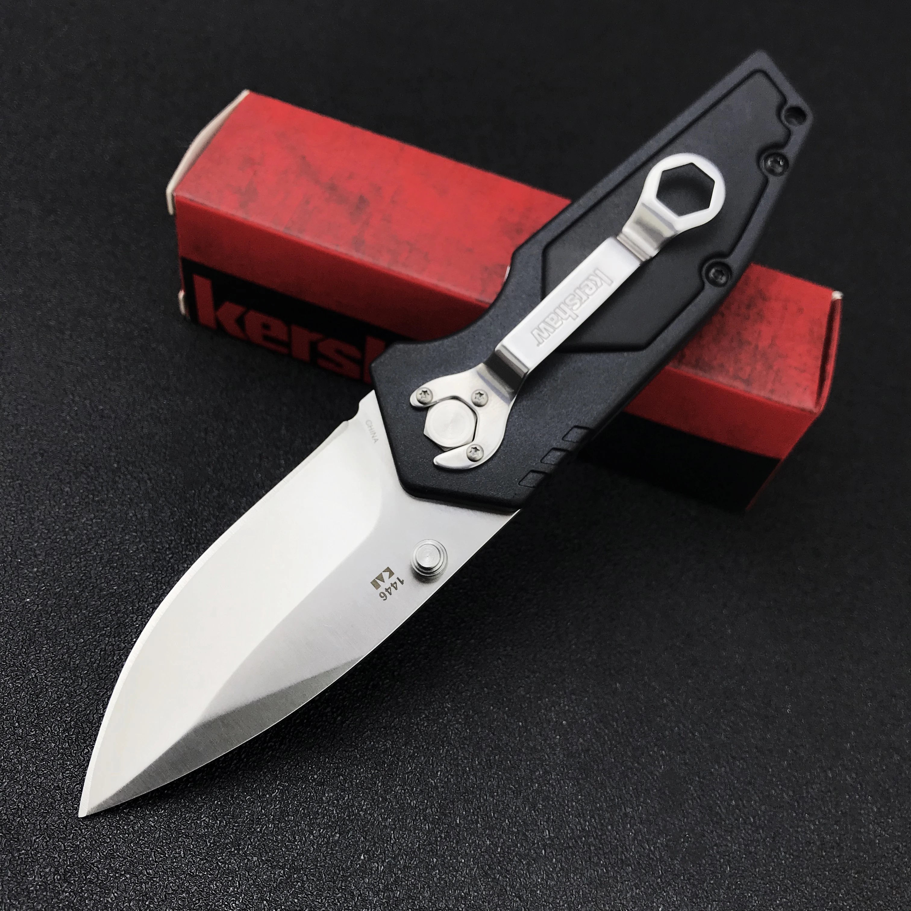 Карманный складной нож kershow 1446 8Cr1 3MoV стальное лезвие стеклянная наполненная