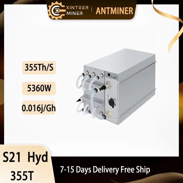 Горячие продажи Bitmain Antminer S21 Hyd 335Th/s BTC Miner ASIC BITCOIN Mining