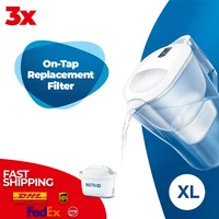 Aluna XL 3x Filtered Water Purifier Jug White Total Capacity 3.5 Liter - 2 Liter Filtered Water