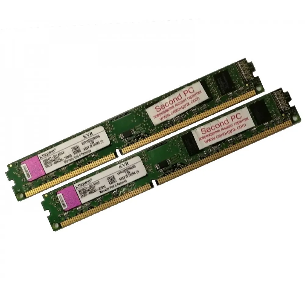 ОЗУ Dimm 4Gb PC3-10600(1333)DDR3 Kingston KVR1333D3N9/2G  (Kit 2x2Gb)