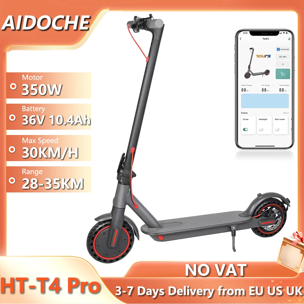 

350W Foldable Electric Scooter Up To 25 KM/H 36V 10.4AH 30KM Range Electric Scooter Adults Lady Commute E Scooter to Work