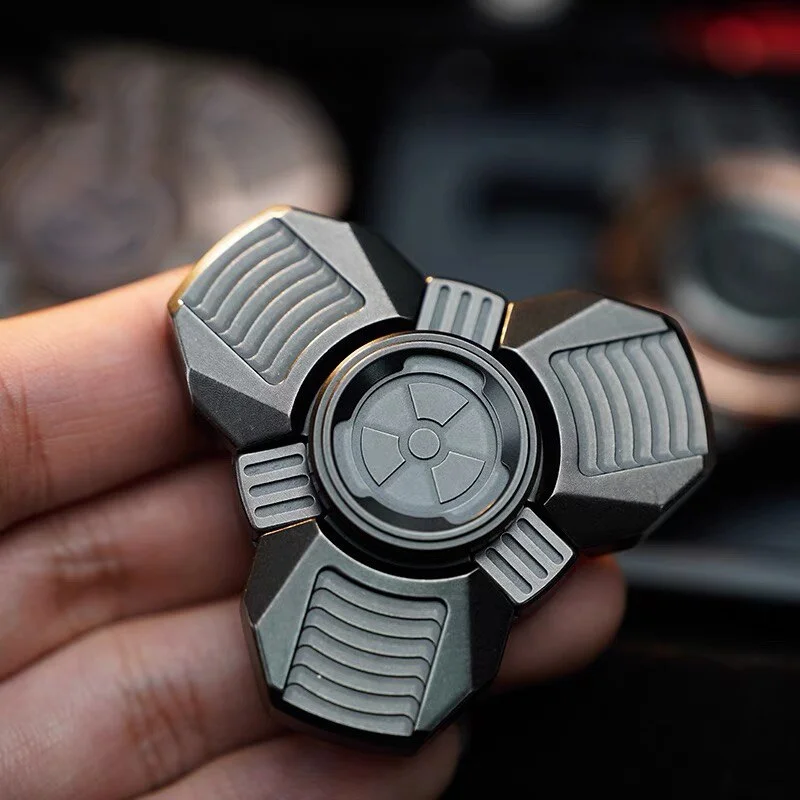 WANWU-EDC Nuclear Power Plant Fingertip Spinner Wasteland Technology Adult Metal Decompression Toy enlarge